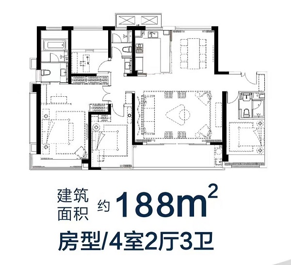 建筑面積約188㎡